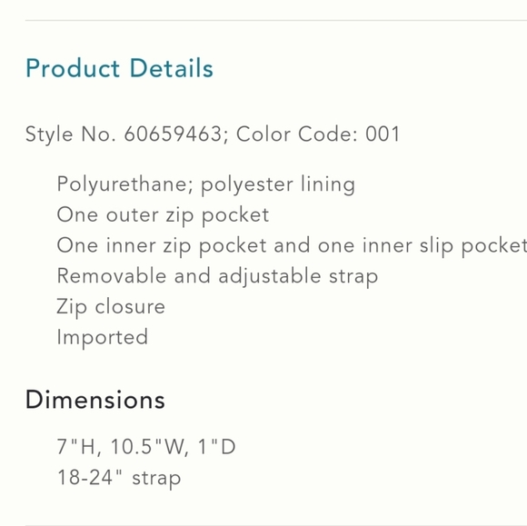 Anthropologie/Shiraleah Blair black crossbody bag - Picture 4 of 7